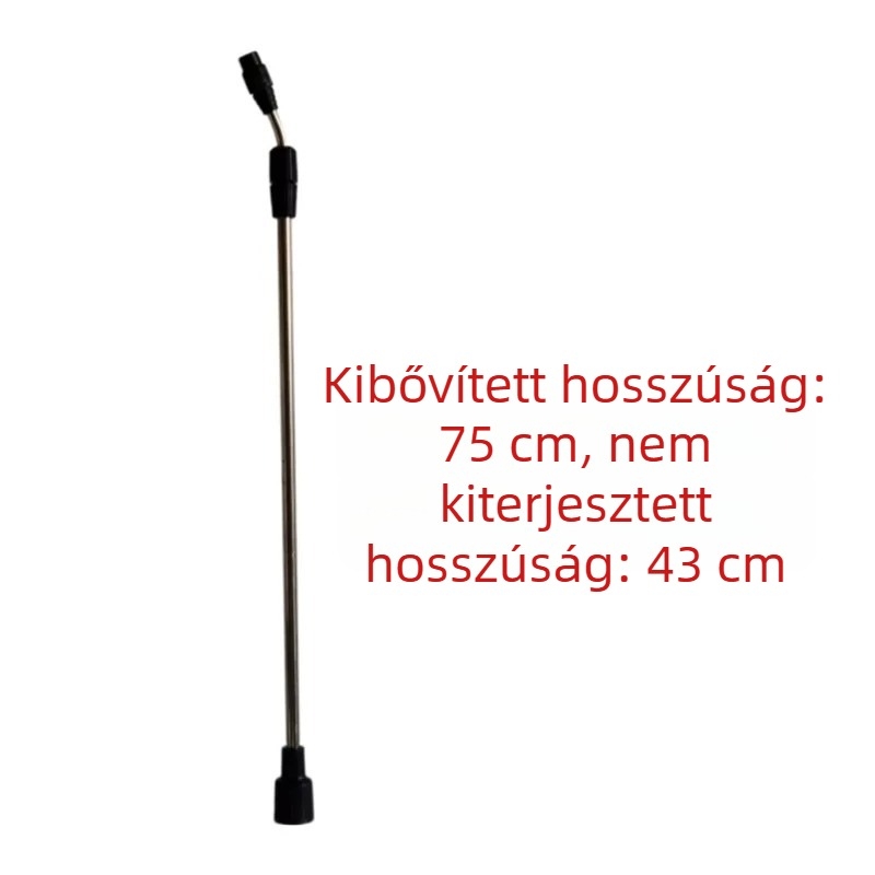 Teáskanna/öntözőfej készlet univerzális rúddal, teleszkópos hosszabbítással, habspray fej, buborékos fej