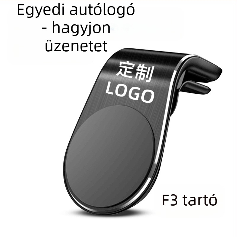 Autós mágneses telefon-tartó a légcsatornán keresztül rögzítéshez – universal, Snap-on telepítés, légcsatorna-clip, Sorozat F19, erős mágnes