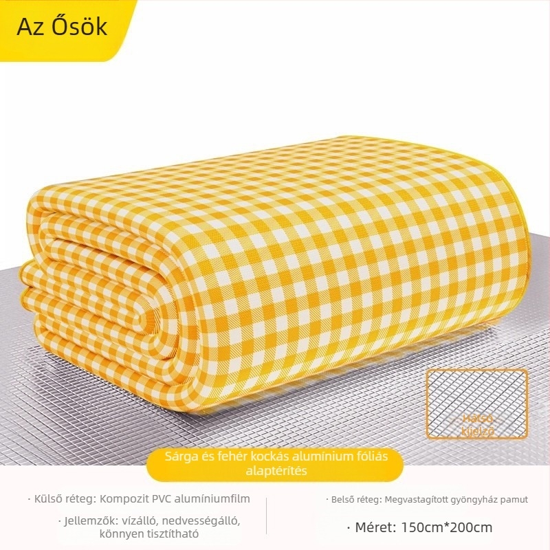 Piknik matrac – nedvesedésálló, megvastagodott, vízálló kemping matrac; Oxford anyag, PVC bevonat; 1200 g; 6–16 főnek