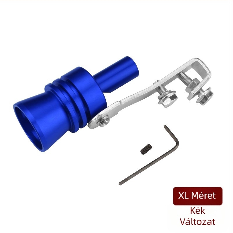 Turbo Whistler turbina sípoló autókhoz és motorkerékpárokhoz, külső kiegészítő az kipufogó hangjának imitálásához, modell EFFETTO TURBO, súly kb. 110 g, tartalmaz 1 sípot, 1 kulcs és 1 csavar