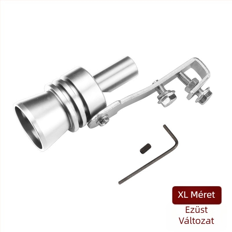 Turbo Whistler turbina sípoló autókhoz és motorkerékpárokhoz, külső kiegészítő az kipufogó hangjának imitálásához, modell EFFETTO TURBO, súly kb. 110 g, tartalmaz 1 sípot, 1 kulcs és 1 csavar