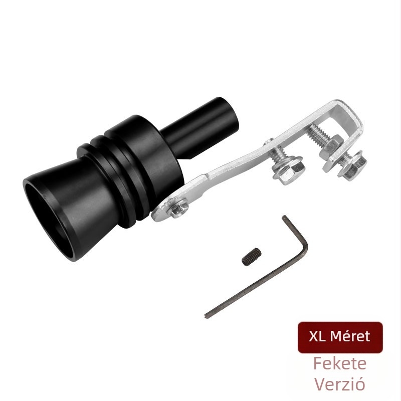 Turbo Whistler turbina sípoló autókhoz és motorkerékpárokhoz, külső kiegészítő az kipufogó hangjának imitálásához, modell EFFETTO TURBO, súly kb. 110 g, tartalmaz 1 sípot, 1 kulcs és 1 csavar