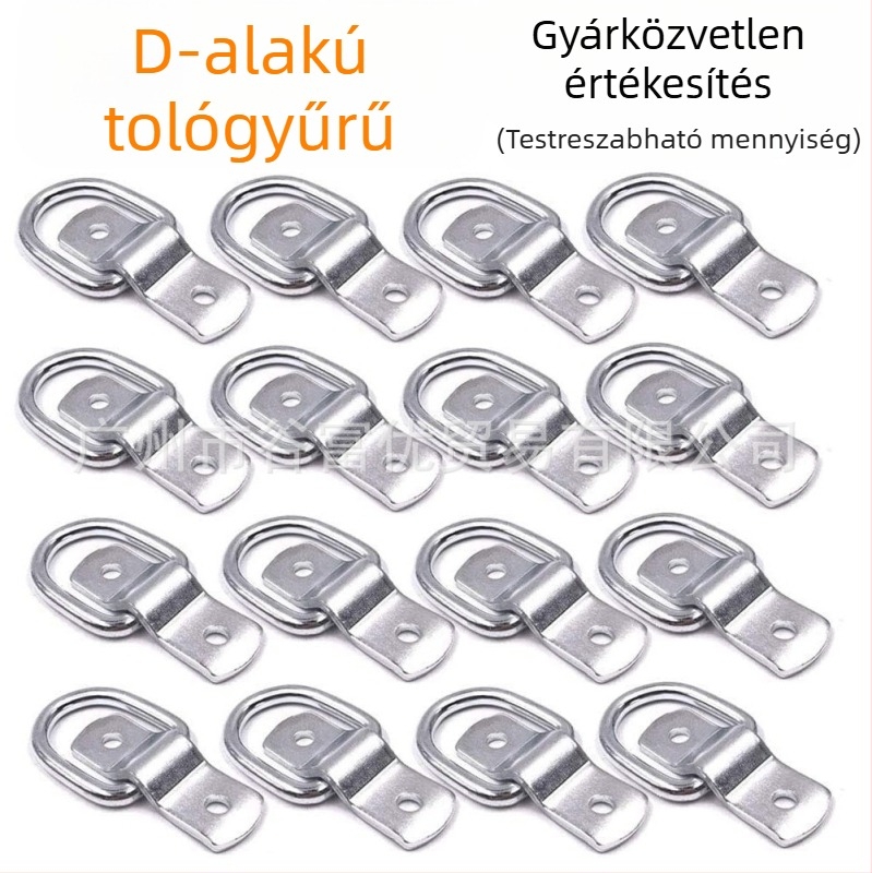 D-típusú húzóringes zár utánfutókhoz, anyag vas, márka Gu Fuyou, alkalmazások: csat, húzógyűrű remorkhoz, kötélhorgony