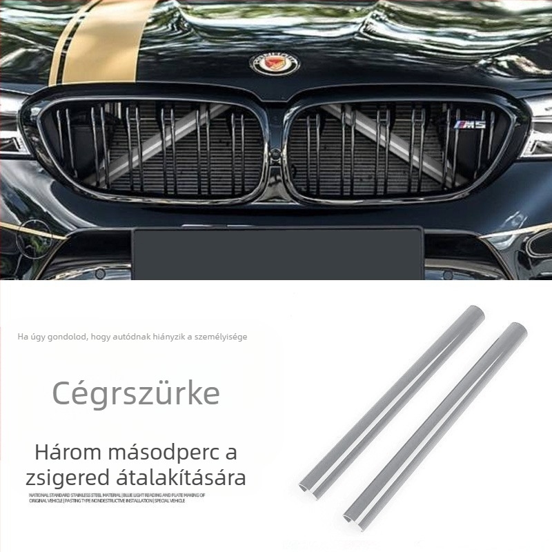 Yadi színes, vízszintes díszcsíkok a BMW hűtőmaszkjához, kompatibilis a 3-as sor GT és az 1/2/4/6/7 sorozatokkal, X3/X4