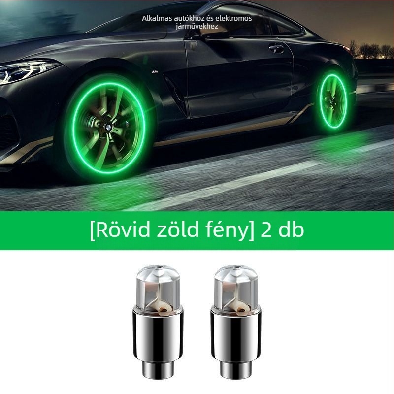 Világító tubeless szelepszár sapka – alumínium, Snap-on, olasz menet, közös magürege