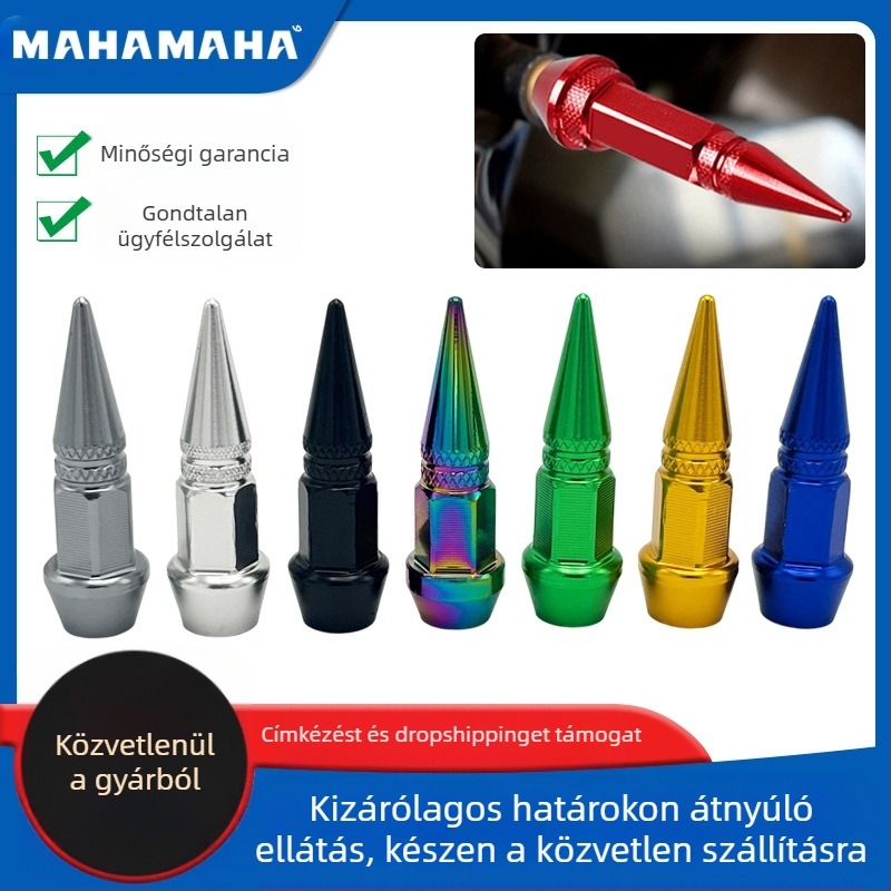 Hatszögletű szelepsapka, alumíniumötvözet, univerzális kerékpár és motorkerékpárhoz