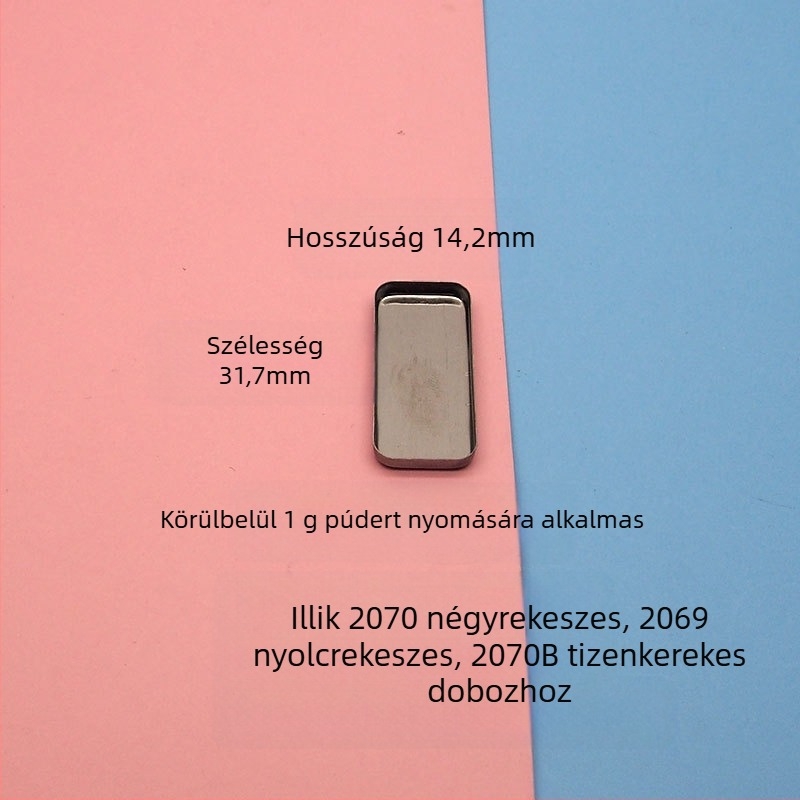 Üres paletta csere, mágneses tükörrel — magasfényű tál a pirosító, highlighter és kontúr számára, DIY szemfesték tároló rekesz