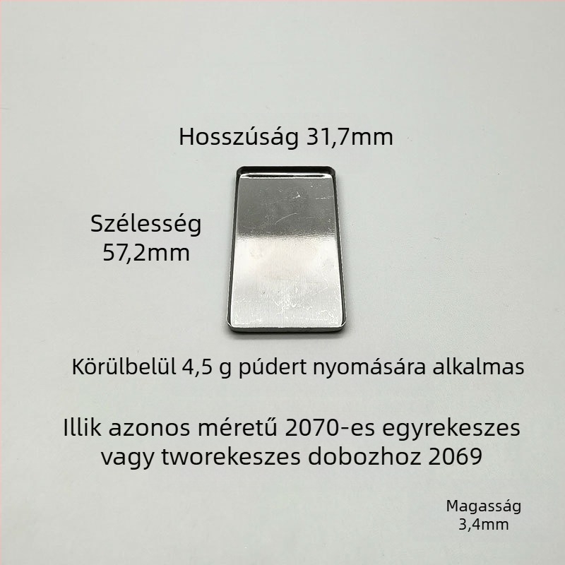 Üres paletta csere, mágneses tükörrel — magasfényű tál a pirosító, highlighter és kontúr számára, DIY szemfesték tároló rekesz