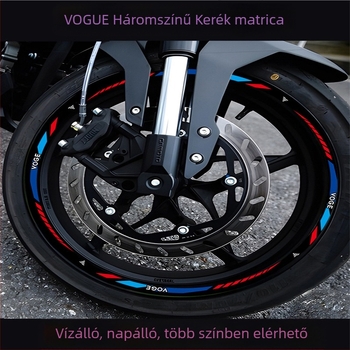Visszaverő kerékagy matrica, kompatibil modellek: 250RR, 300RR, 500AC, 525R, 500DS, 350AC — karosszérián ragasztós matrica