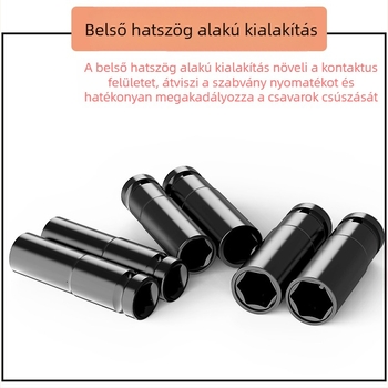 Socket kulcs készlet, magas széntartalmú acélból, 8 darabos készlet, márka Other, felületi kezelés: Other