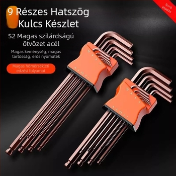 Belső hatszög imbuszkulcs készlet – magas széntartalmú acélból, nagy keménység, Cool Work