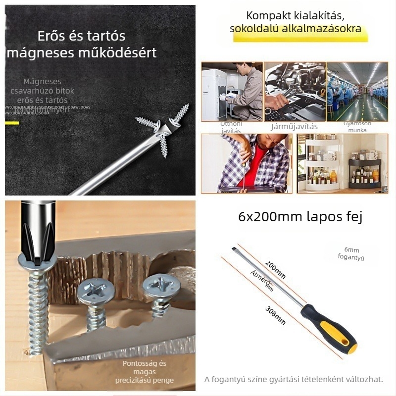 Powerful Merchant mágneses Phillips csavarhúzó készlet - kézi, hordozható, keresztes fejű