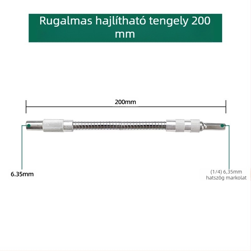 Elektromos kulcs: puha kapcsoló rúd, univerzális hosszabbító és rugalmas tengely adapter