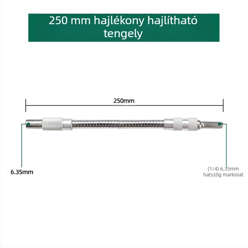 Elektromos kulcs: puha kapcsoló rúd, univerzális hosszabbító és rugalmas tengely adapter