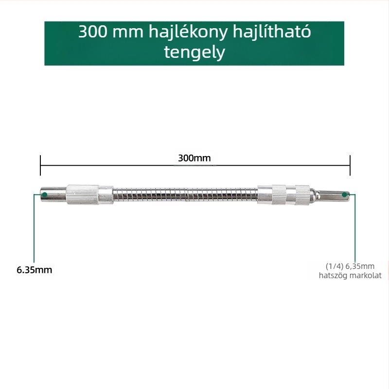 Elektromos kulcs: puha kapcsoló rúd, univerzális hosszabbító és rugalmas tengely adapter