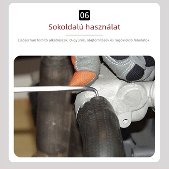 Neutral 8 részes olajszigetelő horog készlet autójavításhoz – ötvözet acél, ABS fogantyú; tartalmaz olajszigetelés eltávolító eszközöket