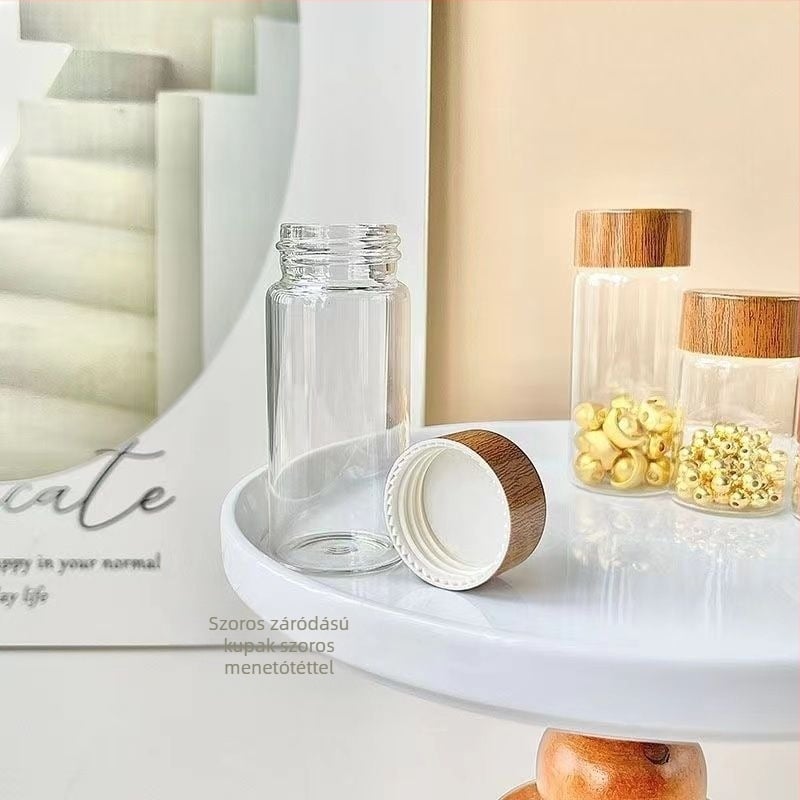 Üveg tárolóüveg zárható fedővel, retro nosztalgikus stílus - Other Homes