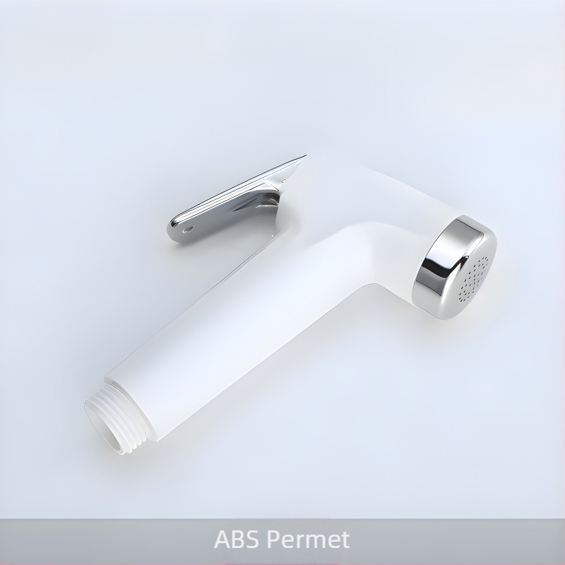 Bidet és WC-hez készített zuhanykészlet, falra szerelt, ABS, kerek zuhanyfej, 20 mm csatlakozás, eső funkció