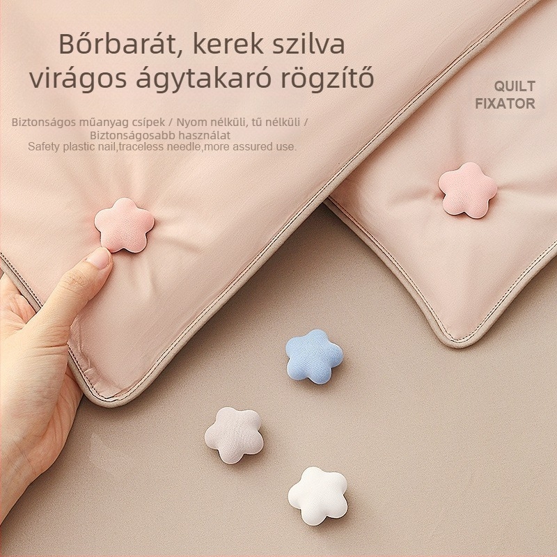 Paplan- és lepedő tartó láthatatlan rögzítővel, tűszúrás nélkül, ABS + pamut, Zhejiang
