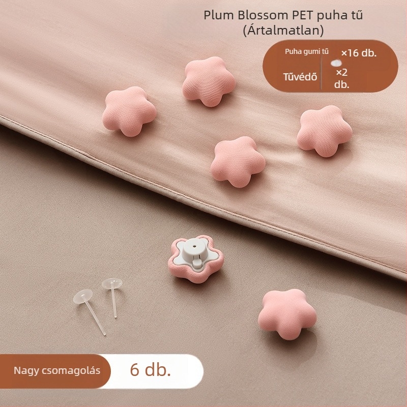 Paplan- és lepedő tartó láthatatlan rögzítővel, tűszúrás nélkül, ABS + pamut, Zhejiang