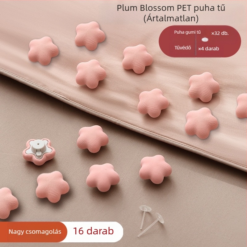 Paplan- és lepedő tartó láthatatlan rögzítővel, tűszúrás nélkül, ABS + pamut, Zhejiang