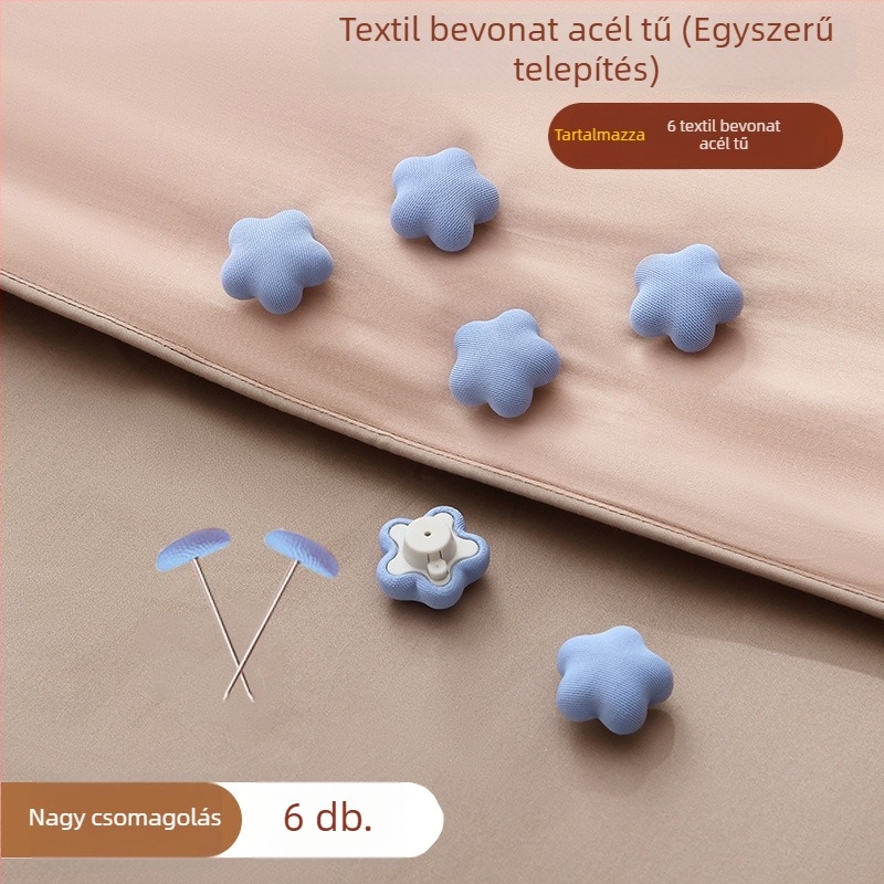 Paplan- és lepedő tartó láthatatlan rögzítővel, tűszúrás nélkül, ABS + pamut, Zhejiang