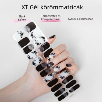 Hsien Tai kínai stílusú UV-fényterápia körömlakk matricák, 24 darabos teljes készlet, gél köröm matricák félig megkötött, fehérítő hatás