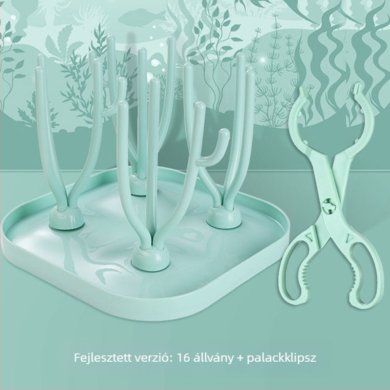 Cumisüveg szárító állvány és babafelszerelés tároló; Brand: Other; fogantyú nélkül; Nem importált