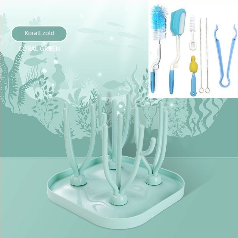 Cumisüveg szárító állvány és babafelszerelés tároló; Brand: Other; fogantyú nélkül; Nem importált