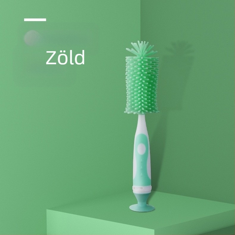 Baba cumisüveg tisztító készlet: szilikonból készült forgó tisztító kefék cumisüveghez és cső tisztításához