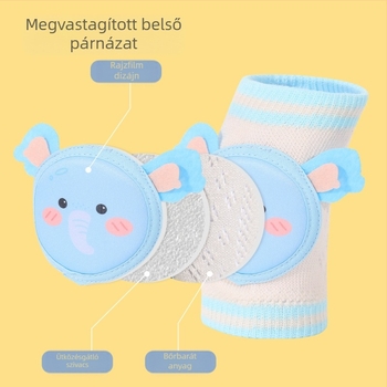 Baba térd- és könyökvédő szett – nyári vékony, A osztályú védők újszülötteknek, a járás tanulásához és a mászáshoz