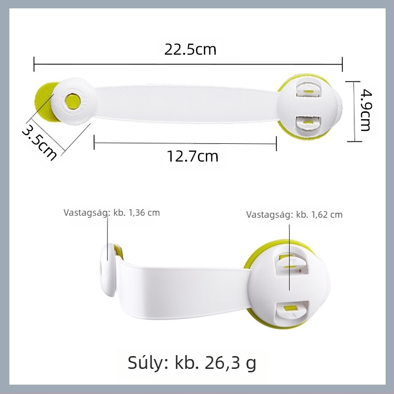 Gyerekbiztonsági zár fiókokhoz és szekrényekhez – csípés elleni védelem, fiókzár, kompatibilis hűtőkkel és csúszó ajtókkal