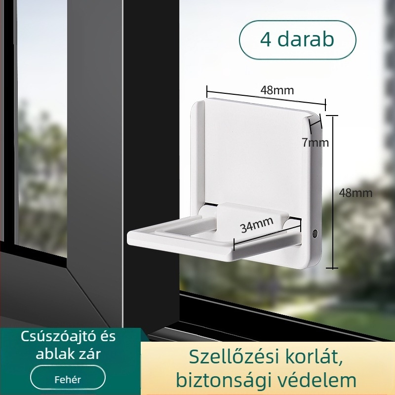 Ablak- és tolóajtó biztonsági stopper záróval – Modell TJ20231215M001, PVC
