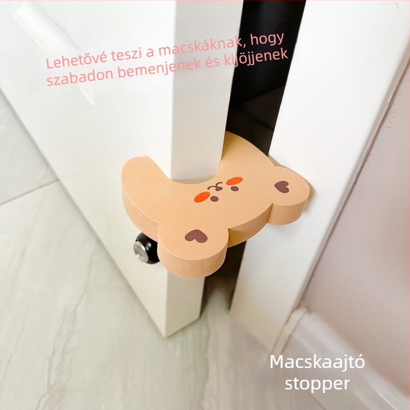 Háziállat ajtó: Kétszárnyas belépés macskák és kutyák számára, szellőzés, könnyű be- és kilépés, aranyos stílus