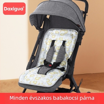Babakocsi ülésvédő párna, vastagított, ütéscsillapító, koreai stílusú, poliészter-pamut keverék, egész éves használatra, kompatibilis babakocsival, étkező- és hintaszékhez