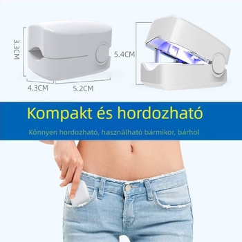Hordozható UV-s körömlámpa gombásodás kezelésére és tisztításra, fototerápiás fény