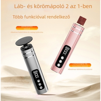 Elektromos lábreszelő 9 fokozatú beállítással, újratölthető, csendes - eltávolítja a halott bőrt és a tyúkszemeket