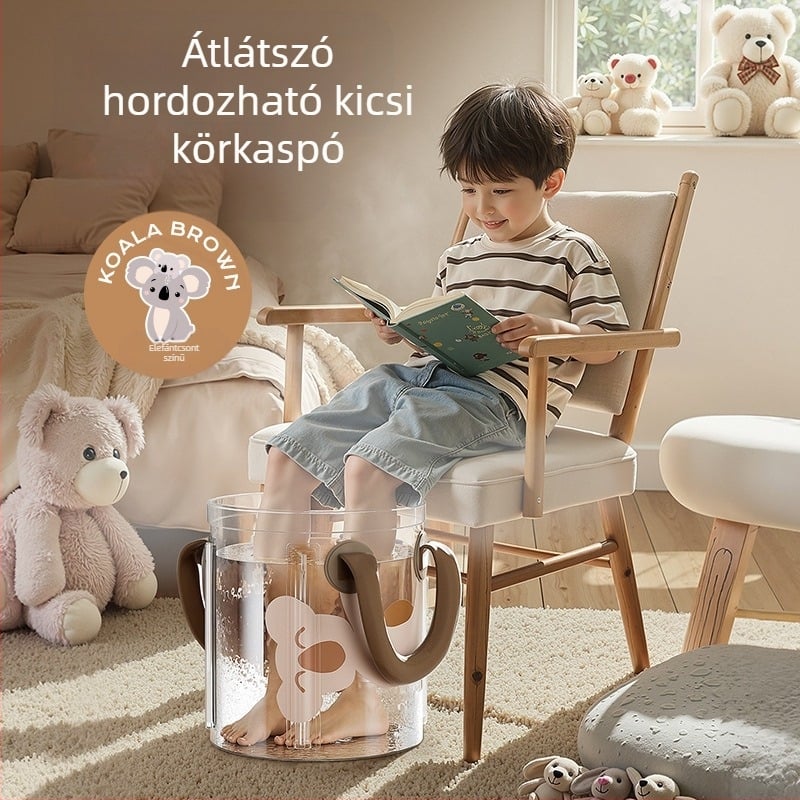 Összecsukható, szigetelt mély lábfürdő PVC-ből, otthoni használatra, gyermekeknek