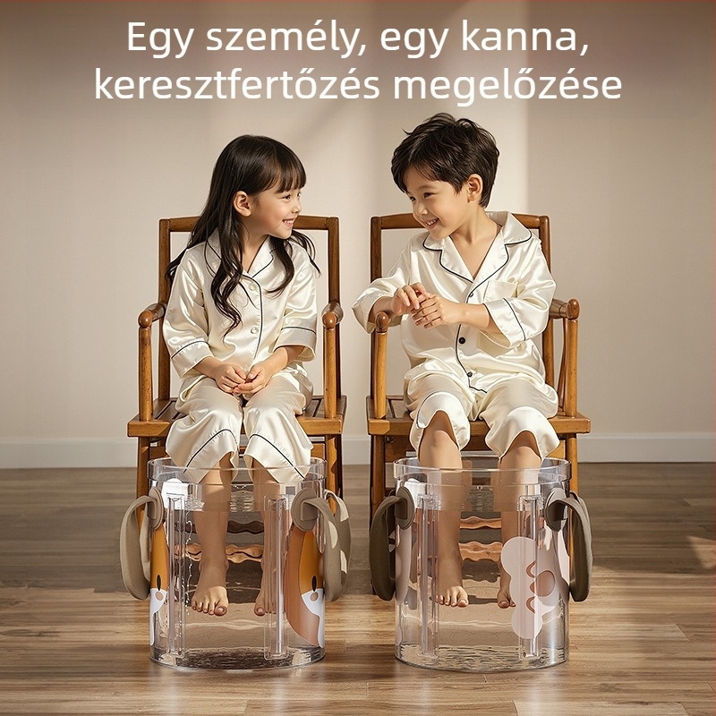 Összecsukható, szigetelt mély lábfürdő PVC-ből, otthoni használatra, gyermekeknek