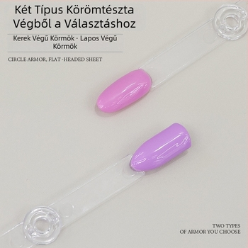 Műkörmös színkártya kijelzőállvány, ventilátor alakú, forgatható, levehető, gyakorló lemezekhez