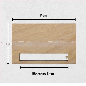 Fából készült dísz – modern minimalist stílusú üdvözlőlap pénz a kísérleti csőben