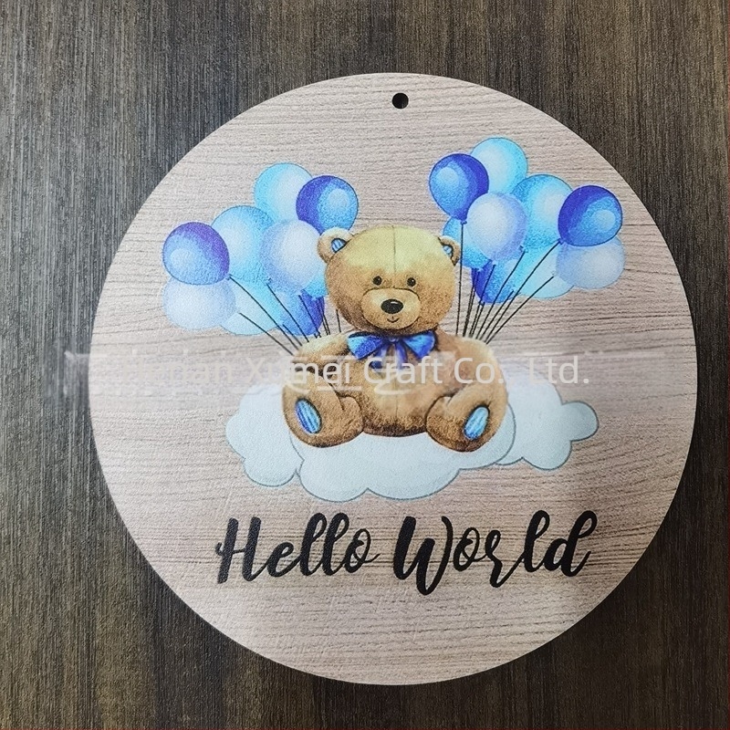 Hello World Fa babafotó Kellékek – Növekedési mérföldkövek fa szeleteken