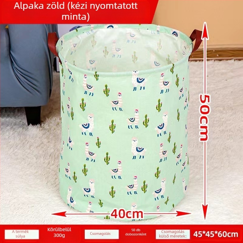 Nordic összecsukható szennyeskosár - vízálló szövet, modell 001, anyag 20213, alkalmas fehérneműk és ruhák számára