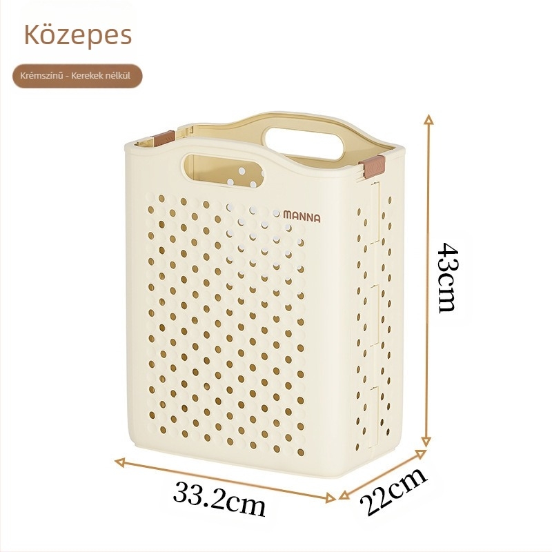 Literary összecsukható ruhaszennyes kosár - PP anyag, modern minimalist stílus, otthoni tárolás, 1 db