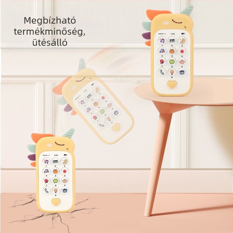 Oktatási történetgép szimulált mobiltelefonnal babáknak és kisgyermekeknek — elektromos, újratölthető, zene és vokalizáció, érzelmi interakció, szülő-gyermek játékok