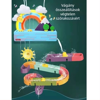Műanyag vízi pályás építőjáték gyerekeknek 4–6 éveseknek, interaktív játék, 3C tanúsítvány 2020152202030873