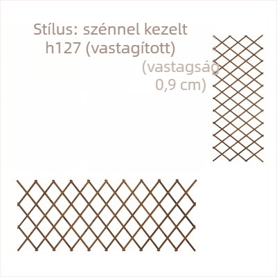 Erkélyre szóló fa virágtartó rács, kapaszkodó rózsák számára, padlón álló, pasztorális stílus