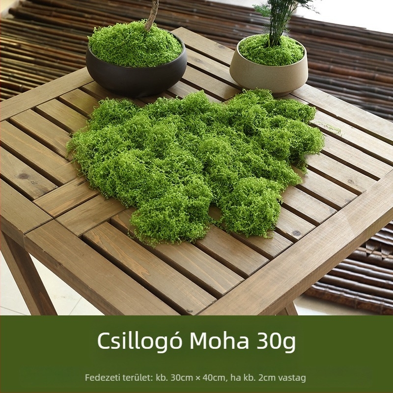 Soaring Selyemvirág Brushed Grass Moss Turf Mikro Tájkép Dísz — Nedves érintésű felület, esküvőkre, kültérre és otthoni dekorációhoz