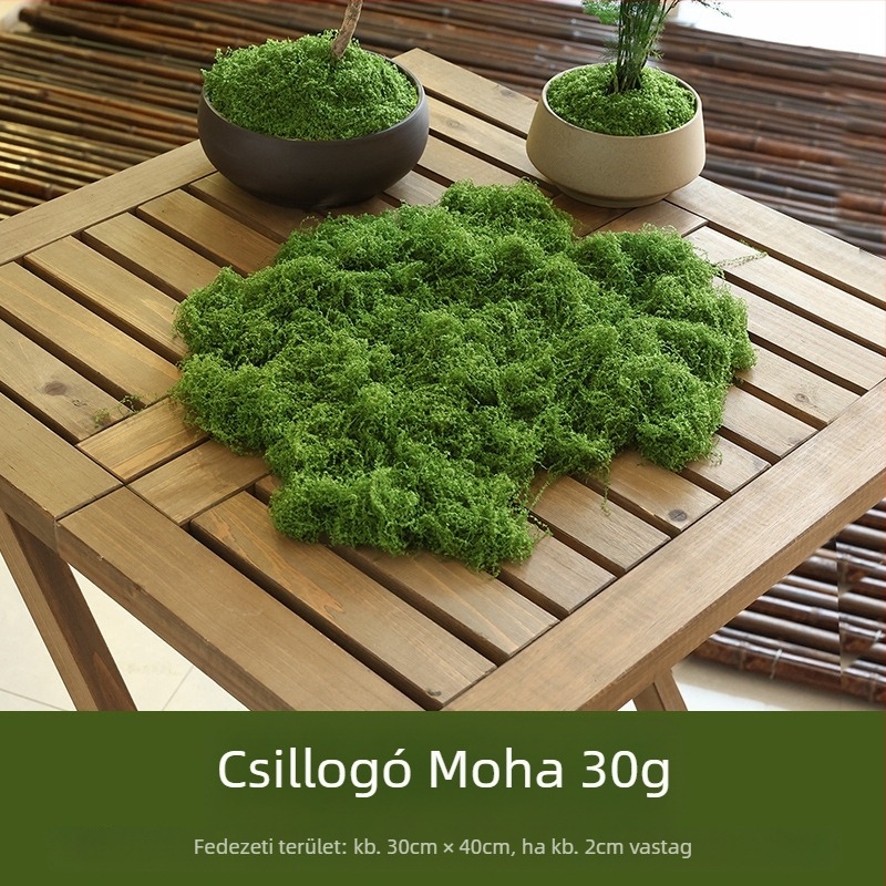 Soaring Selyemvirág Brushed Grass Moss Turf Mikro Tájkép Dísz — Nedves érintésű felület, esküvőkre, kültérre és otthoni dekorációhoz