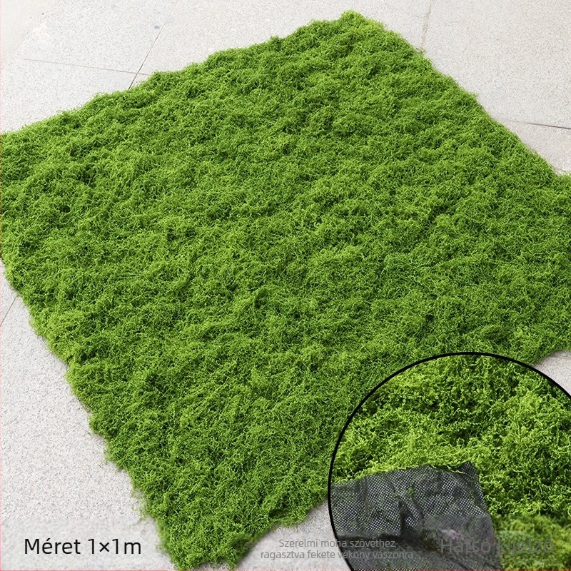Soaring Selyemvirág Brushed Grass Moss Turf Mikro Tájkép Dísz — Nedves érintésű felület, esküvőkre, kültérre és otthoni dekorációhoz
